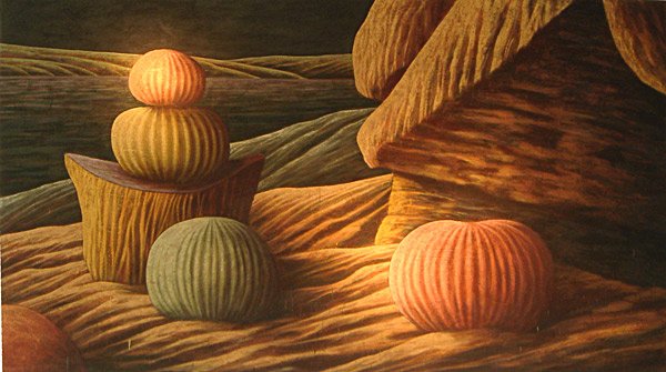 Wade Hoefer Untitled: c. 1983 Acrylic, sand and oil on canvas Signed on verso Provenance: Asher Faure Gallery, Los Angeles, CA; tag on verso Image: 6 x 10 feet