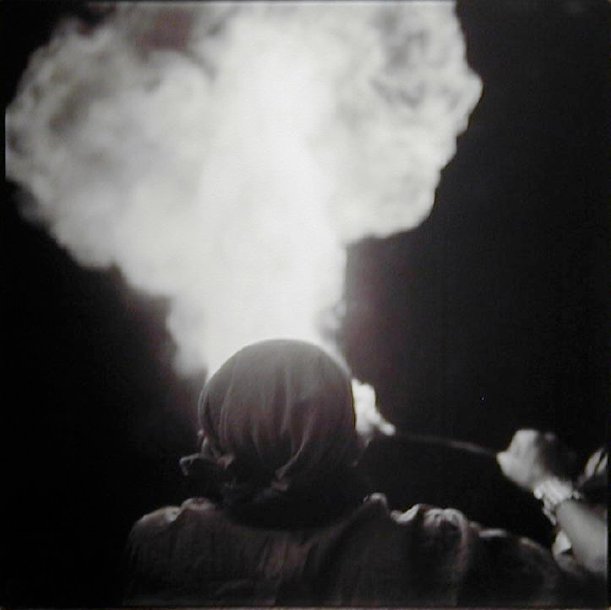 KEITH CARTER, Fire Eater, 1993: Gelatin silver print Image: 16 x 16 inches; Framed: 23 x 23 inches