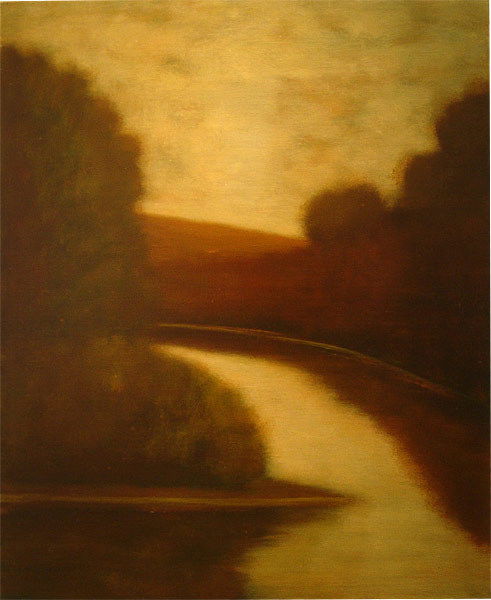 Wade Hoefer - Collagio (Aureus) IIV: 2000 Oil on canvas David Beitzel Gallery, New York tag on verso Image: 30 x 23 inches