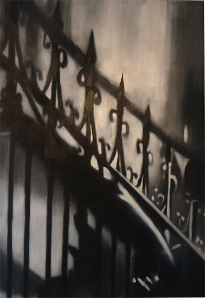 Louis Renzoni - Untitled: 1999 Oil on canvas Image: 70 x 48 inches