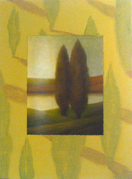 Wade Hoefer: Landscape Study, Limerick Studio, 2005 Oil on canvas Image: 24 x 18 inches