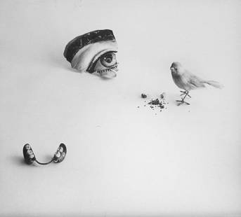 034: Charles Brittin Lot of Four: Cat, Venice, CA, c. 1958 Rare vintage gelatin silver print Signed by the artist in pencil on verso Provenance: From the collection of the artist Illustrated in: Charles Brittin, Smart Art Press, 1999