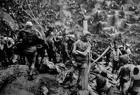 Sebastiao Salgado,The Serra Pelada Goldmine, Braz: Gelatin silver print Signed, titled and dated in pencil on verso Provenance: Charles Brittin Image: 11.75 x 17 inches; Framed: 16 x 20 inches