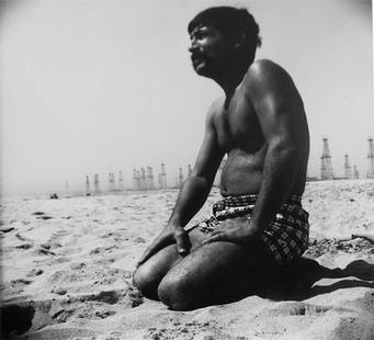 Charles Brittin, Lot of Nine: John Altoon, Venice Beach, 1955/2001 Gelatin silver print Signed by the artist in pencil on verso Provenance: From the collection of the artist Exhibited in Whitney Museum of American Art, New