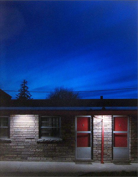 083: Alec Soth, Terrace Court, 2004: From the Niagara Series Chromogenic print mounted to Dibond Edition 9/10 Signed, titled, dated and numbered on mount verso Note: Framed according to artist's specs Provenance: Weinstein Gallery, Minne