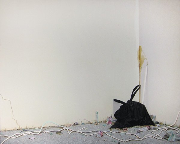 096: Simon Willems, History Stinks, 2004: Oil on board Signed, titled and dated in ink on verso Provenance: Mark Moore Gallery, Santa Monica, CA Image: 72 x 90 inches