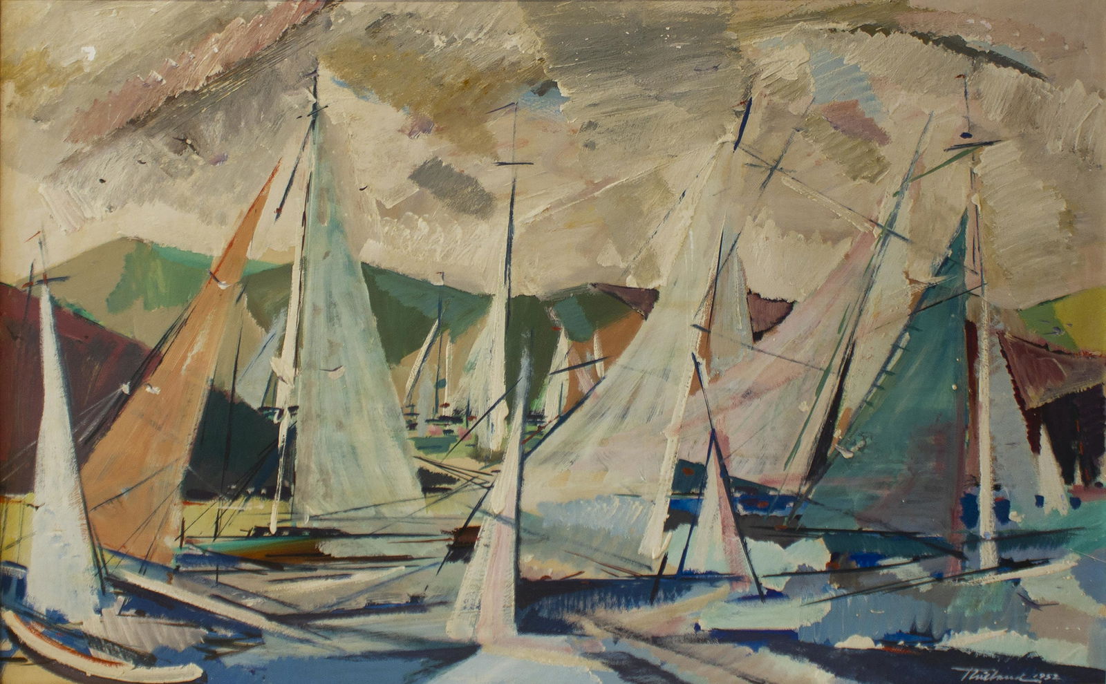 Wayne Thiebaud, Attributed To (1920-2021) "Untitled," 1952 (1 of 3)