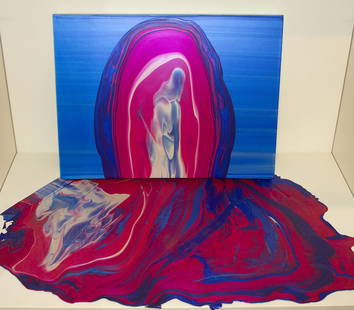 Andy Moses (1962) Virgin on the Rocks, (2007): Andy Moses (1962) Virgin on the Rocks, (2007) Acrylic on canvas Two components: 3–Dimensional Provenance: Samuel Freeman Gallery 16 x 12 x 16 inches