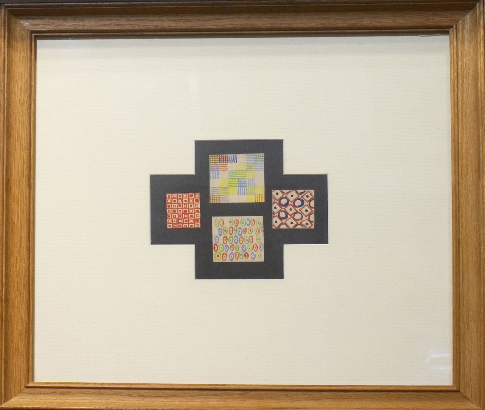 Sonia Delaunay (1885-1979) Quatre Petits Projects de Tissu, c. 1925-1933: Sonia Delaunay (1885-1979) Quatre Petits Projects De Tissu, c. 1925-1933 Gouache and pencil on paper Provenance: Collection of Robert Perrier, Paris Authenticated by artist's son, Charles Delaunay, St