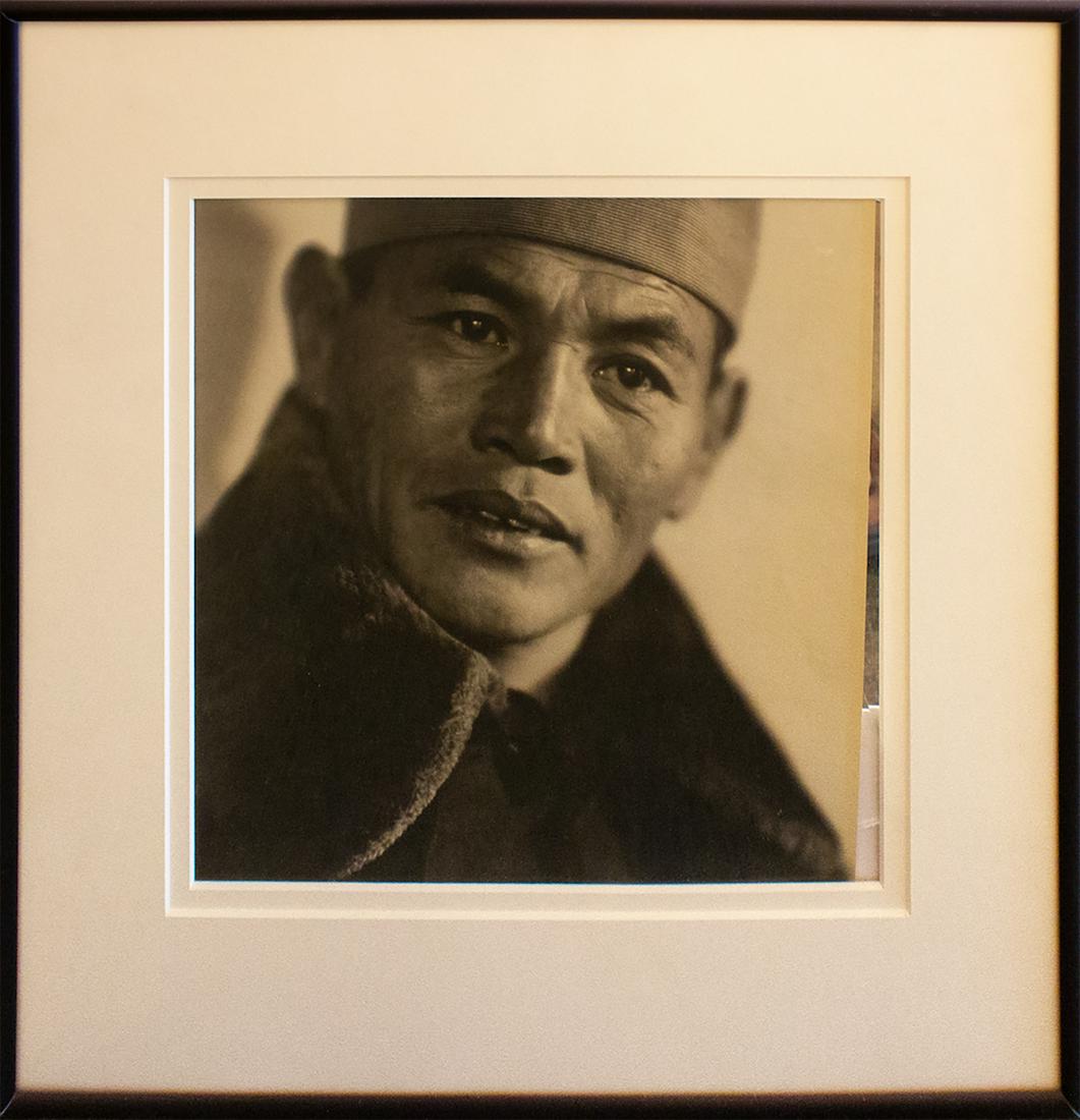 Gesshu Ogawa (1891 - 1967) Worker c. 1960s: Gesshu Ogawa (1891-1967) Worker Photograph c. 1960s Purchased in Japan from John Walker Chop signature on verso Image: 11.25 x 11.25 inches Framed: 18.25 x 17.75 inches