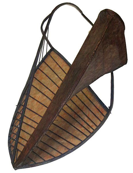 Creighton Michael, Shell 7, 1987: Wood, paper fiberglass, charcoal and encaustic Note: Exhibition catalogue included; Original invoice included from Barbara Guggenheim Associates, Inc. Image: 58 x 33 x 23.25 inches 