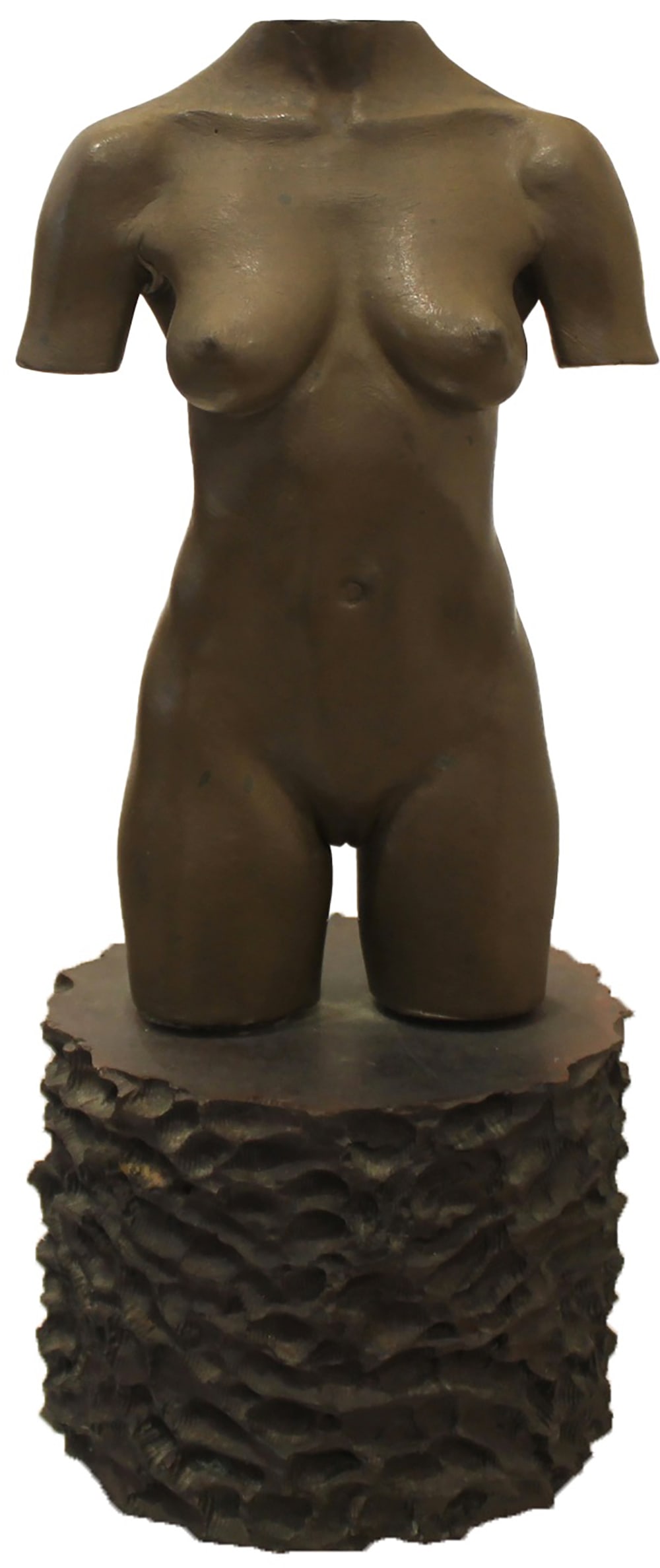 Robert Graham: MOCA Torso, 1992-1995: Robert Graham MOCA Torso, 1992-1995 Bronze with dark brown patina Signed on bottom of stand Dimensions: 11 x 4 1/2 x 4 1/2 inches