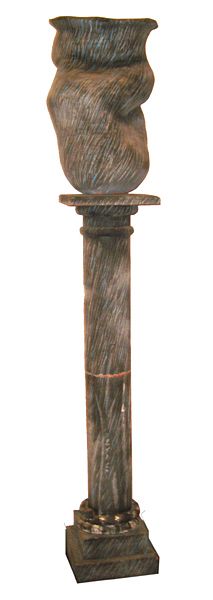 Curtis Ripley The Storm: 1981, Glazed terracotta sculpture, Size: 68 x 12 x 12 inches