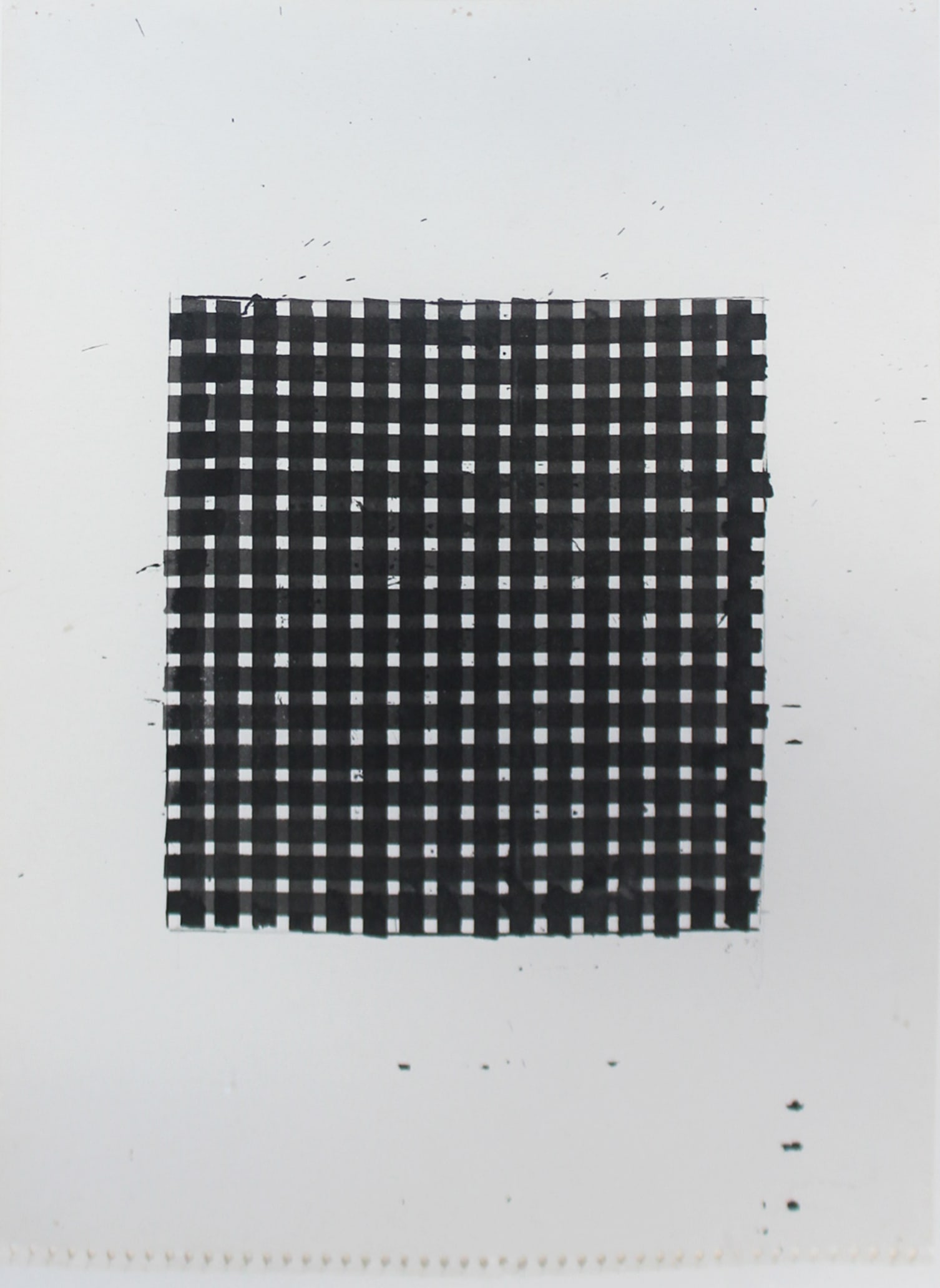 Ed Moses: Untitled - Black and White Drawing, 1977: Ed Moses (1926-2018) Untitled (Abstract Composition) , 1977 Ink on paper Initialed and dated lower right recto Provenance: Bobbie Greenfield Gallery, Santa Monica, CA Image: 12.5 x 9.5 in Framed: 15
