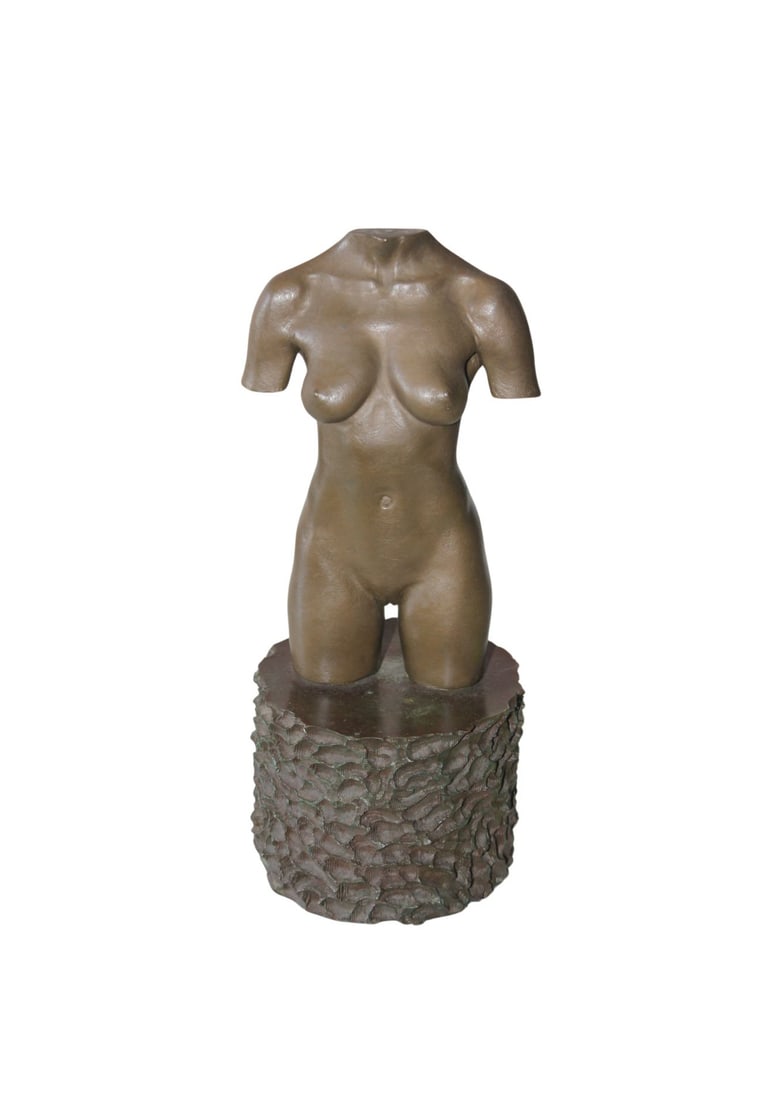 Robert Graham: Moca Torso: Robert Graham (1938-2008) Moca Torso Signed at base Provenance: From the collection of Dr. Robert Smith Dimensions: 11 x 4.5 x 4.5 in