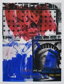 Robert Rauschenberg: People for the American Way Print, 1991