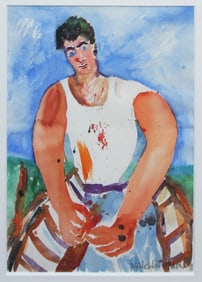 Malcolm Morley: Untitled (Fisherman), 1983