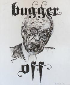 Robbie Conal: Bugger Off, 2011