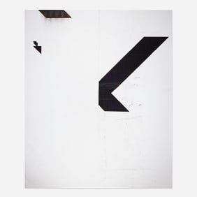Wade Guyton: X Poster (Untitled, 2008, Epson UltraChrome inkjet on linen, 84 x 69 inches), 2016