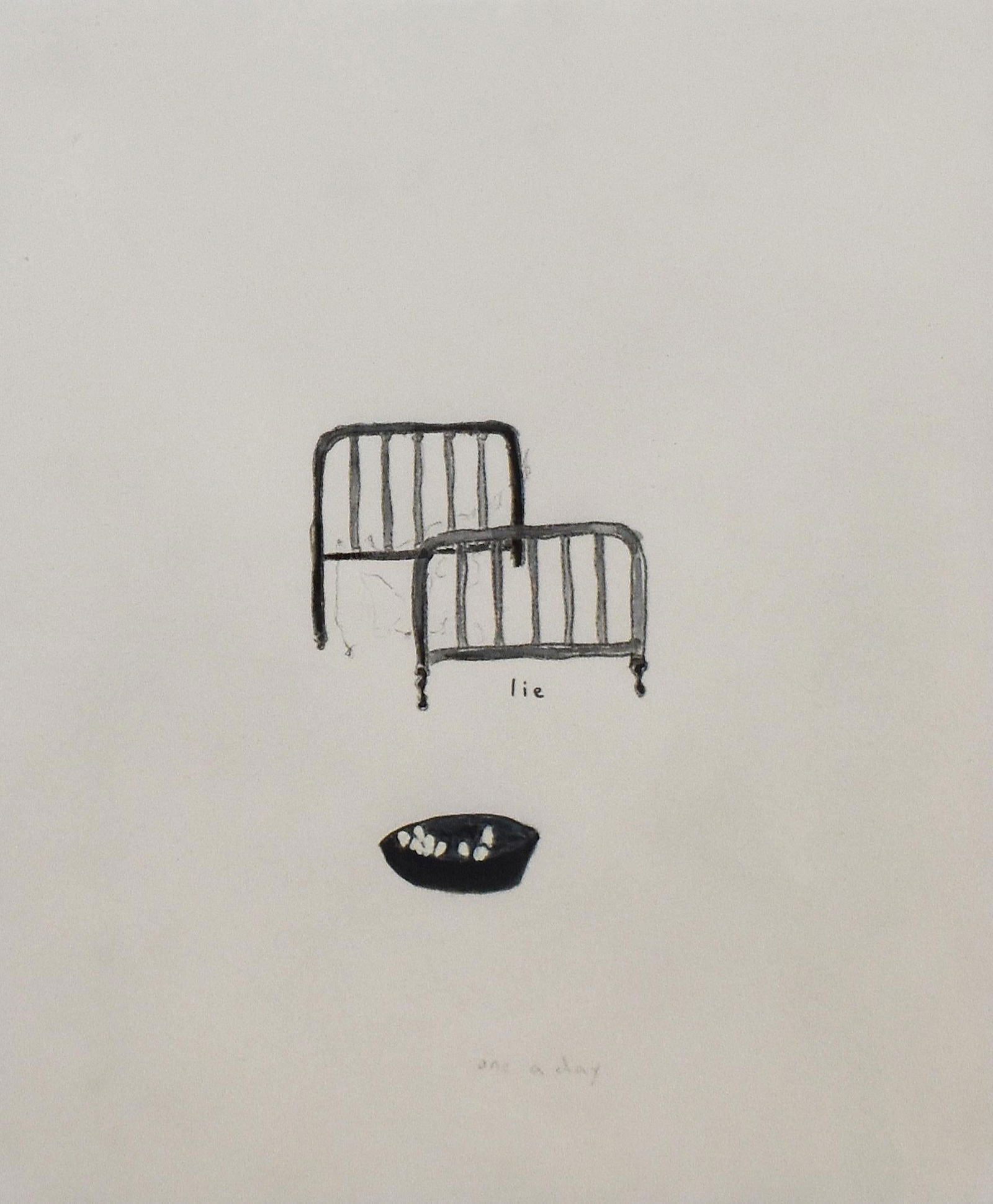 Collier Schorr (1963): Untitled, 1993: Collier Schorr (1963) Untitled, 1993 Pencil, acrylic, flash & watercolor on paper 303 Gallery, New York, tag on verso Image: 9.75 x 8 inches; Framed: 17.25 x 15.25 inches