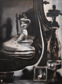 Louis Renzoni (1952): Untitled (Lady in the Mirror), c. 2004