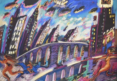 Carlos Almaraz (1941-1989): Growing City, 1987