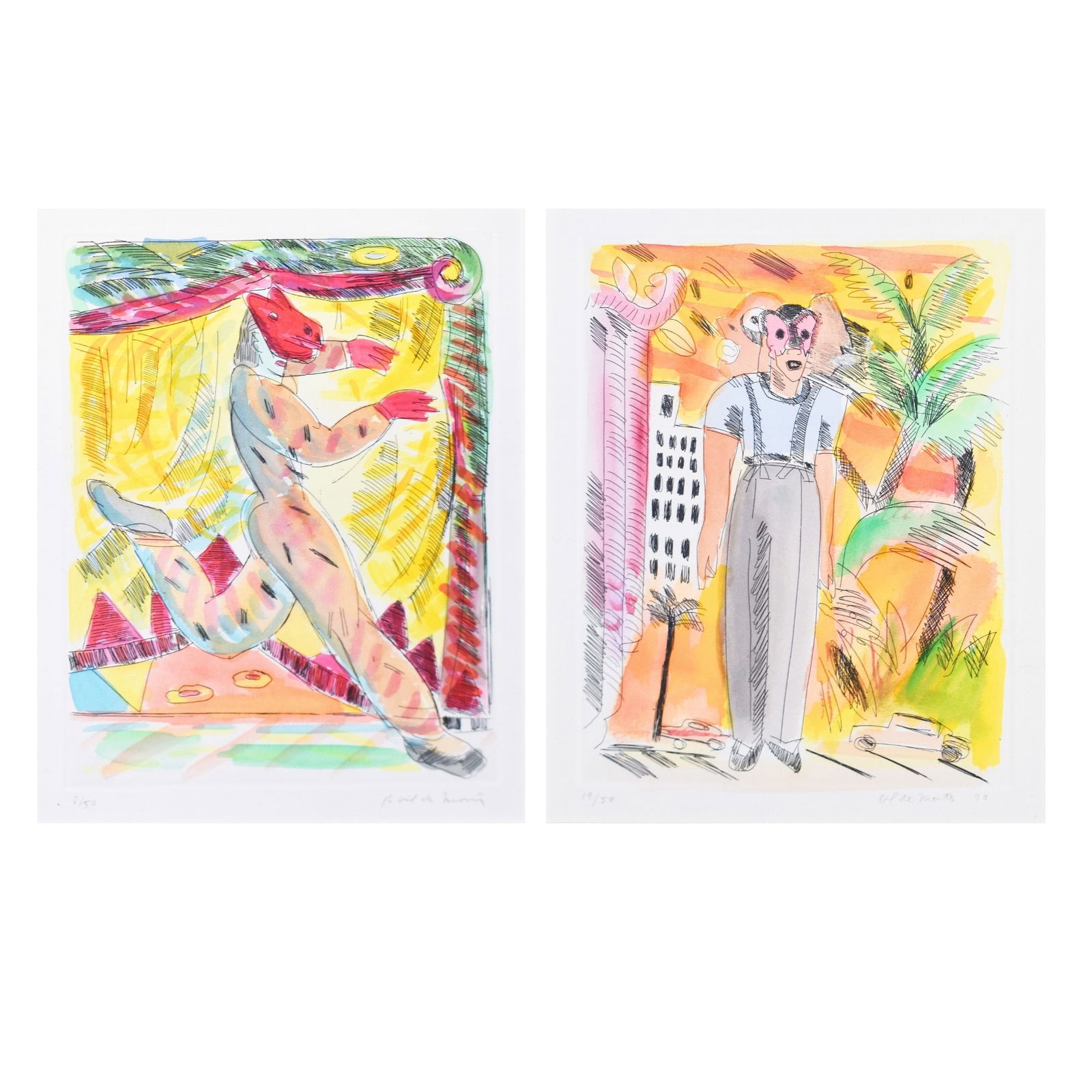 LOT OF 2: Robert Gil De Montes (1950) (1 of 7)