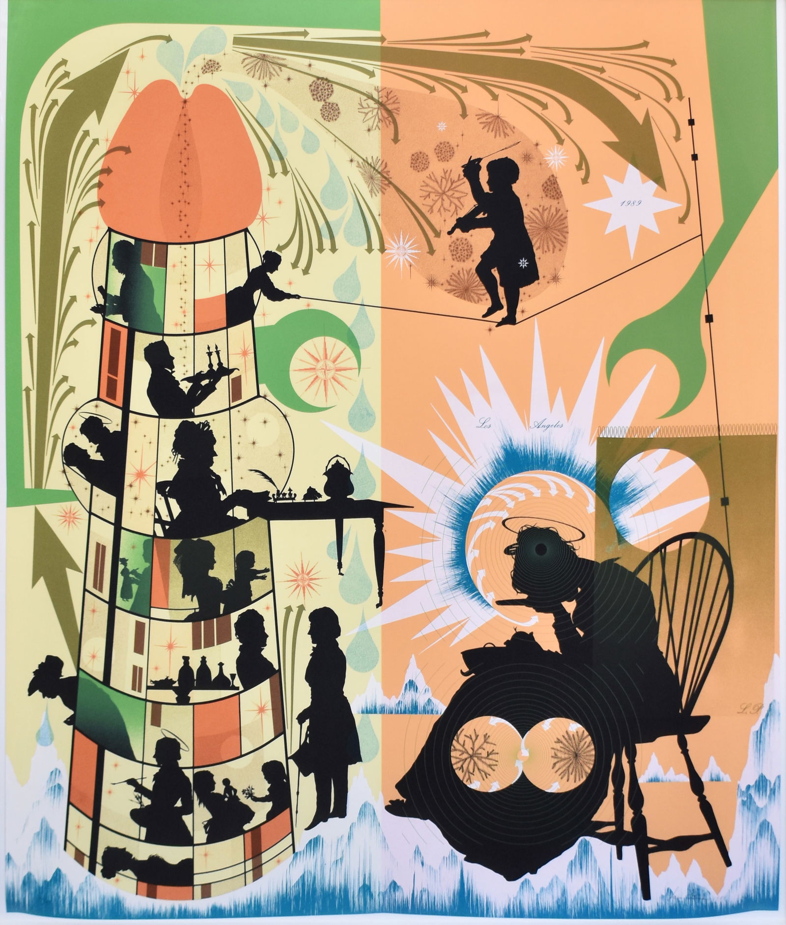 Lary Pitman (1952): This recipe, beloved and despised, continues regardless, 1989: Lary Pitman (1952) This recipe, beloved and despised, continues regardless, 1989 Lithograph From the numbered edition of 45 Signed, dated, and numbered on recto Image: 38 x 44 in; Framed: 43.875 x