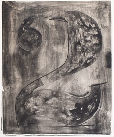 Jasper Johns (1930): Figure 2 (from the Black Numeral series), 1968