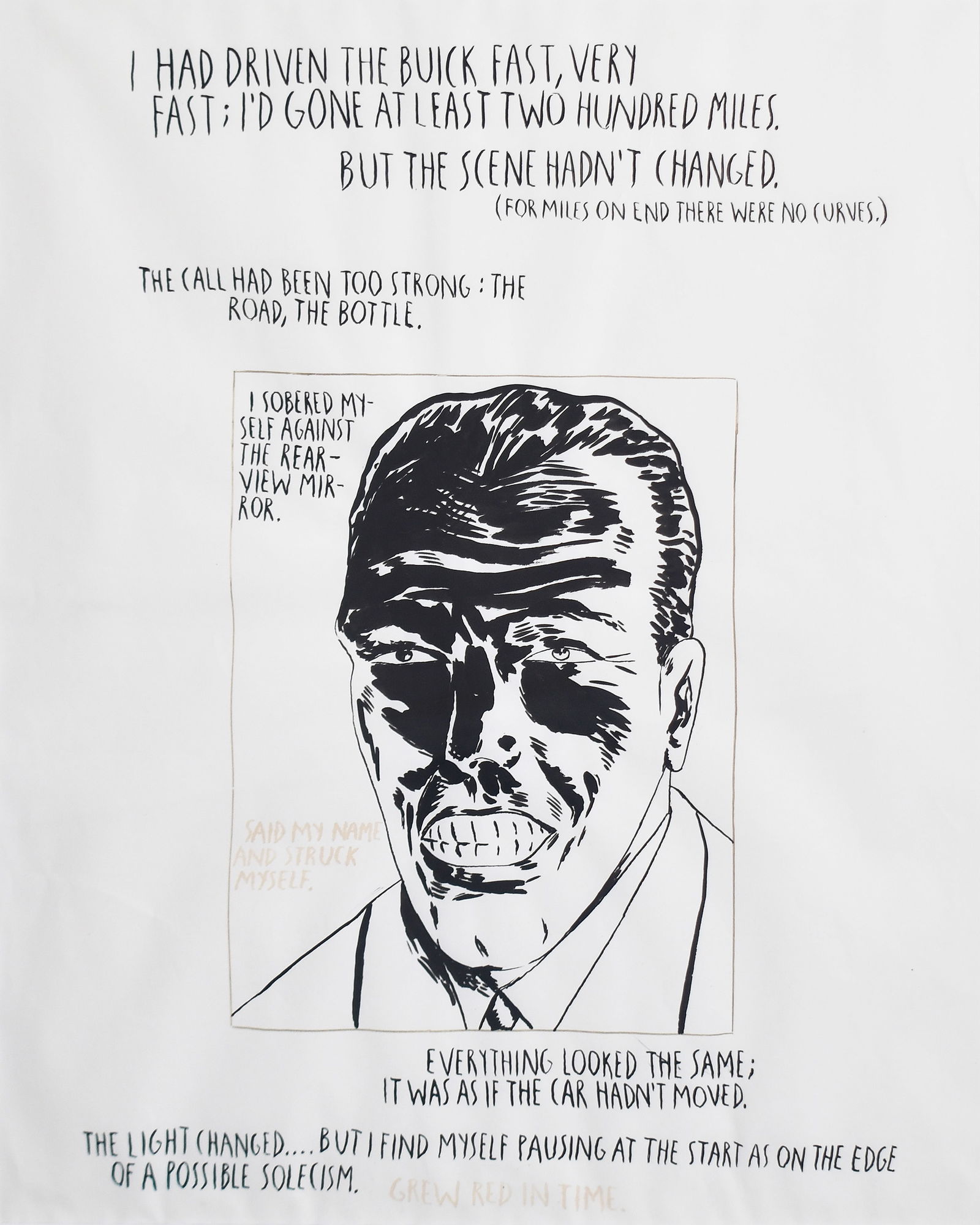 Raymond Pettibon (1957): Untitled (I had driven...), 1989 (1 of 4)