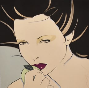 Patrick Nagel (1945-1984): Untitled (Pomo Tierra), c. Late 1970's
