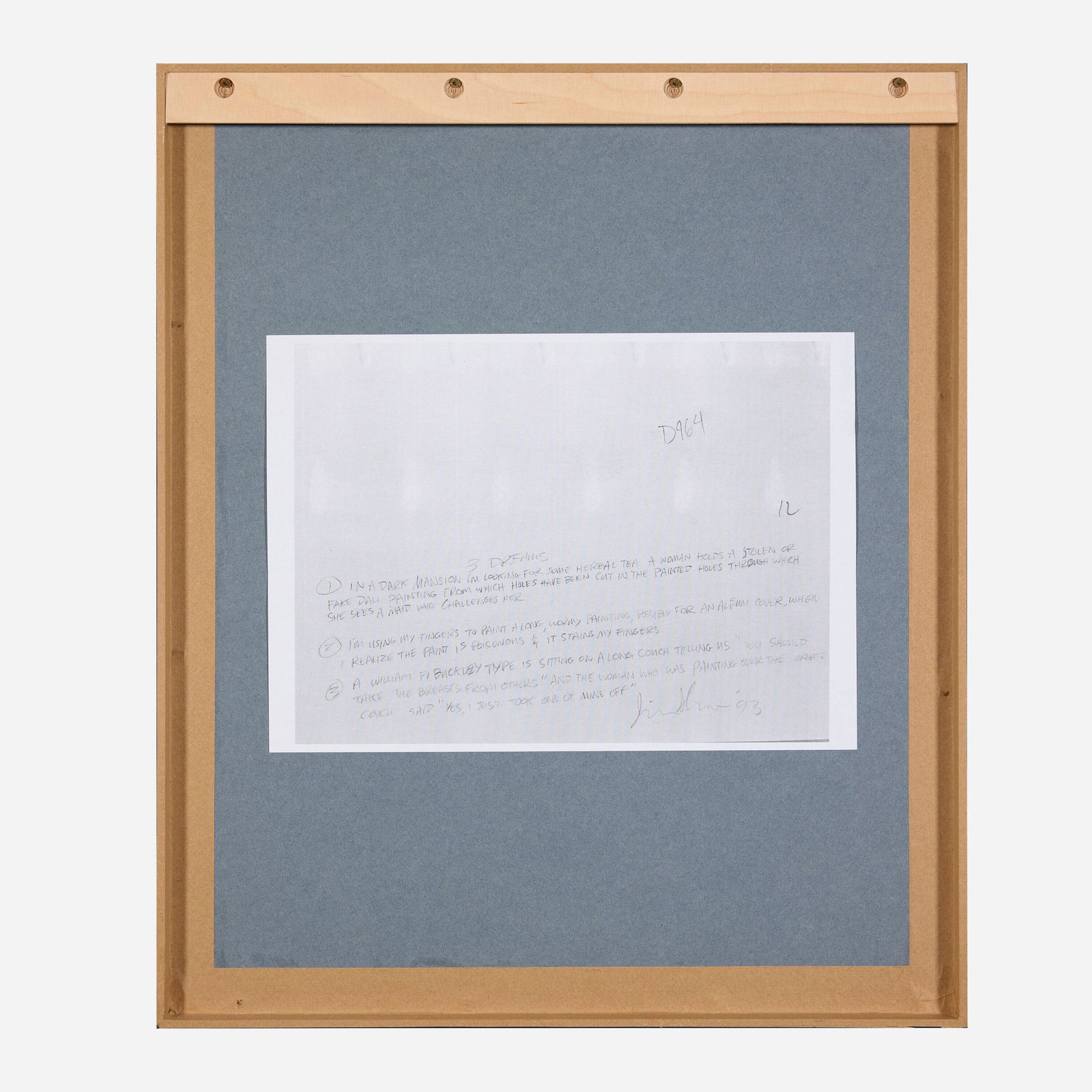 LOT OF 4: Jim Shaw (1952) - 4