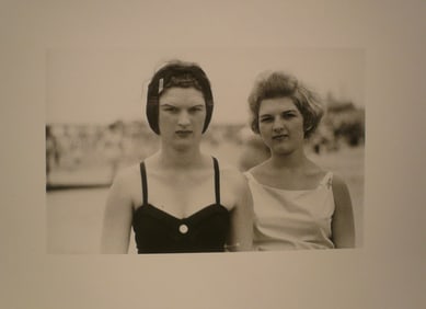 Diane Arbus (1923-1971): Two girls on the beach, Coney Island, N.Y., 1958