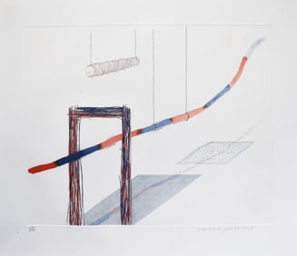 David Hockney (1937): It Picks Its Way, from The Blue Guitar, 1976-77