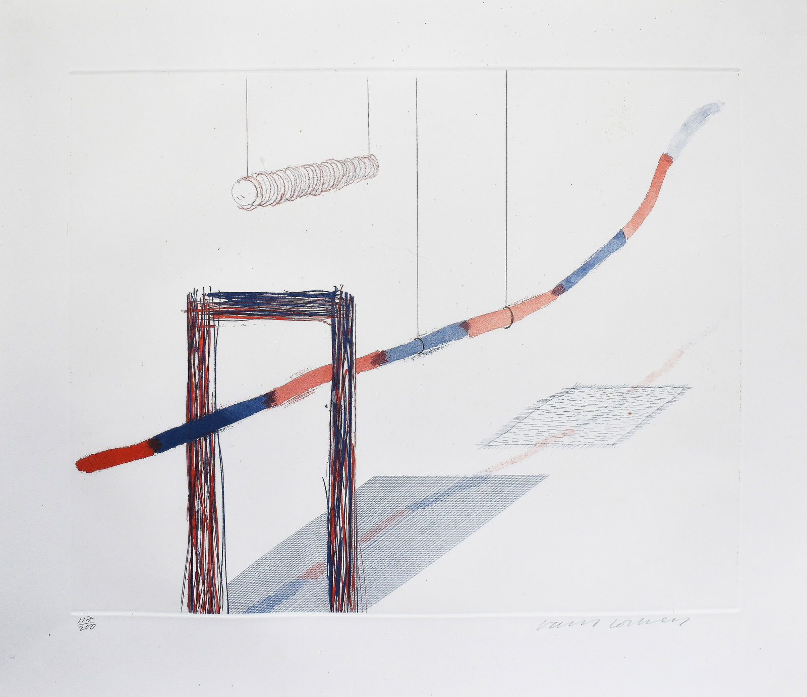 David Hockney (1937): It Picks Its Way, from The Blue Guitar, 1976-77 (1 of 6)