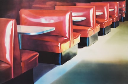 John Register (1939-1996): Red Booths, 1986