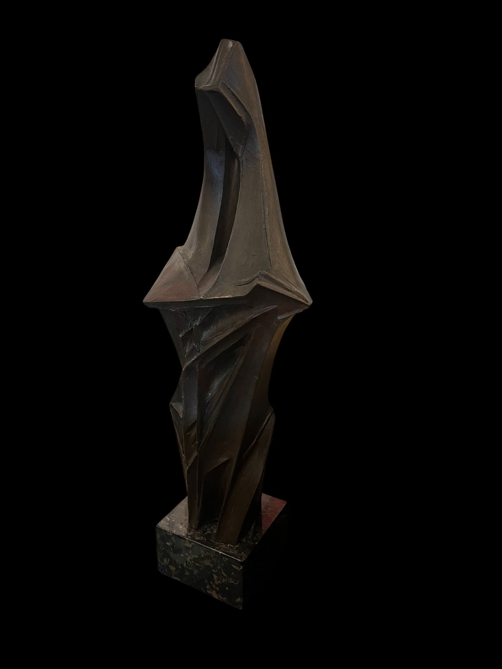 Albert Wein (1915-1991): Untitled: Albert Wein (1915-1991) Untitled Cast bronze sculpture with patinas From the numbered edition of 6 Signed/numbered Overall 33.5 in tall including marble base, weight 68 lbs