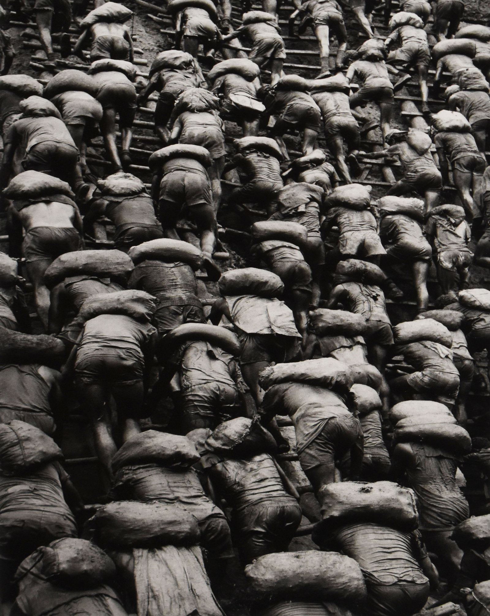 Sebastiao Salgado (1944-2025): The Gold Mine, Serra Pelada, State of Para, Brazil (backs), 1986: Sebastiao Salgado (1944-2025) The Gold Mine, Serra Pelada, State of Para, Brazil (backs), 1986 Gelatin silver print Signed, titled & dated in pencil on verso with the photographer?s blindstamp on rect