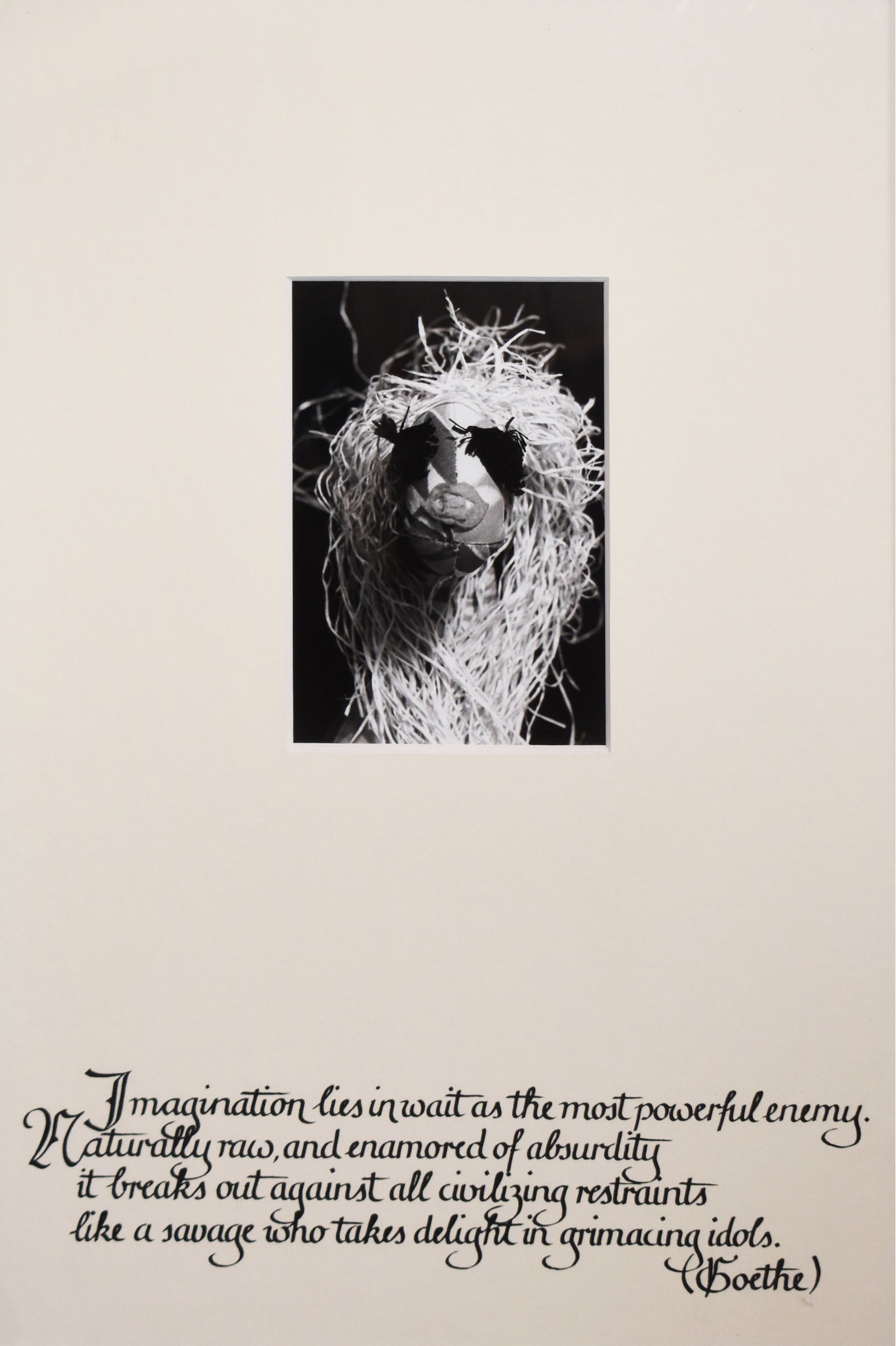 Mike Kelley (1992): Goethe Quote, 1992 (1 of 5)