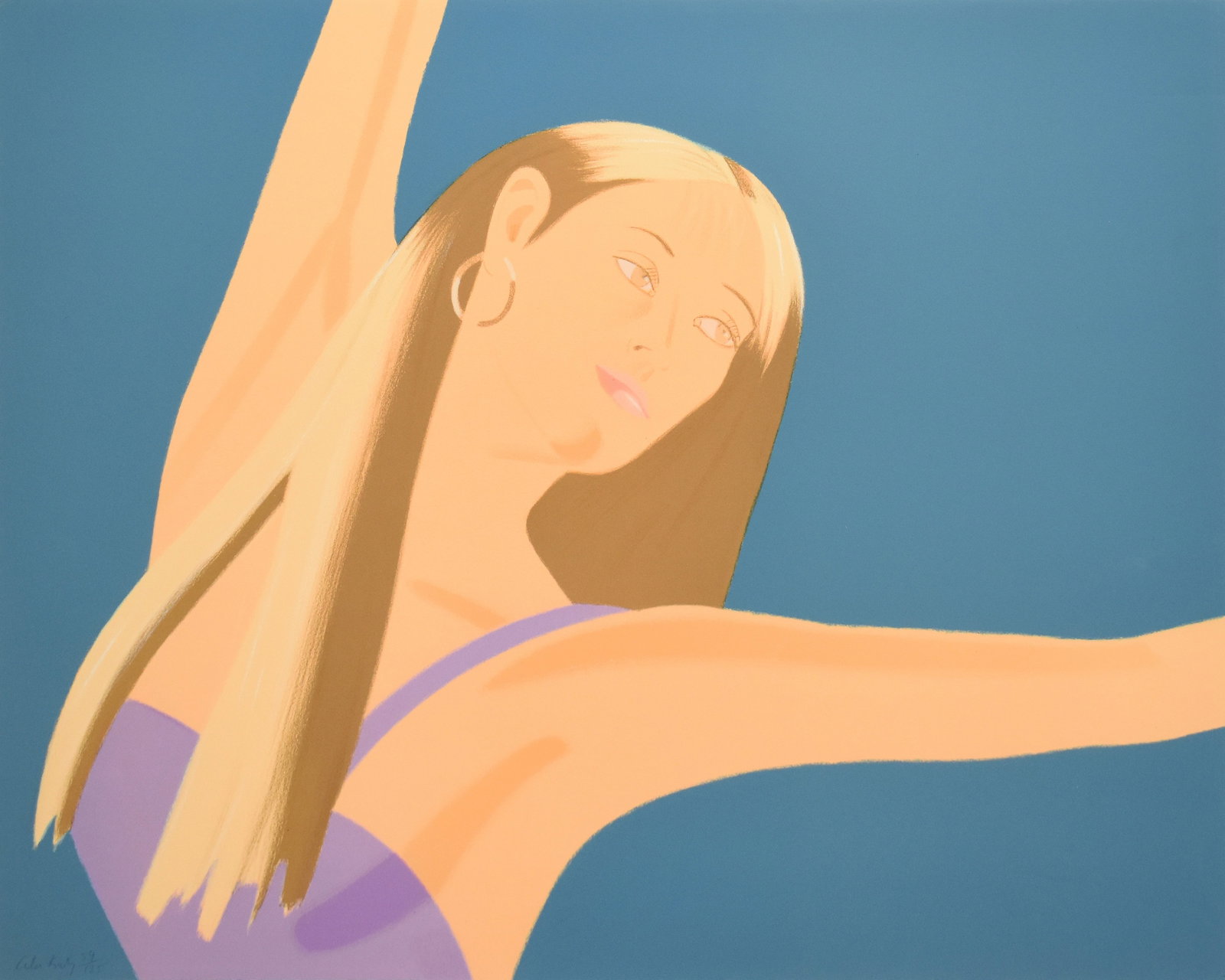 Alex Katz (1927): Night: William Dunas Dance 4 (Pamela), 1983: Alex Katz (1927) Night: William Dunas Dance 4 (Pamela), 1983 Lithograph on Arches, signed and numbered in pencil From the numbered edition of 125, 17 APs Printer: Christopher Erikson and Joseph Petruz