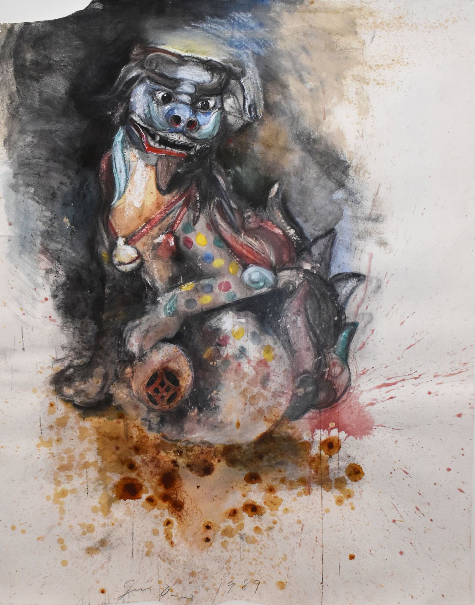 Jim Dine (1935): Fu-Dog and Shellac, 1989 (1 of 5)