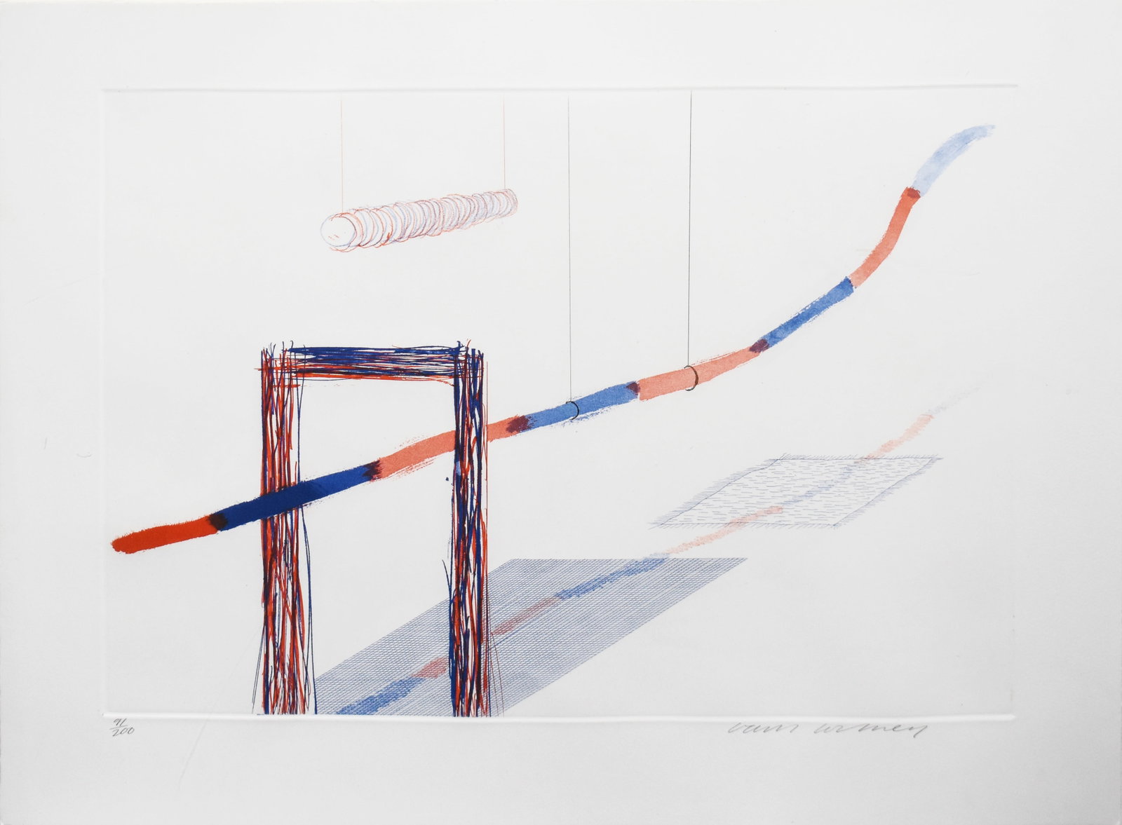 David Hockney (1937-2026): It Picks Its Way, from The Blue Guitar, 1976-77, Published 1977: David Hockney (1937-2026) It Picks Its Way, from The Blue Guitar, 1976-77, Published 1977 Etching and aquatint from a portfolio of twenty etchings (eighteen with aquatint and one with drypoint) From t