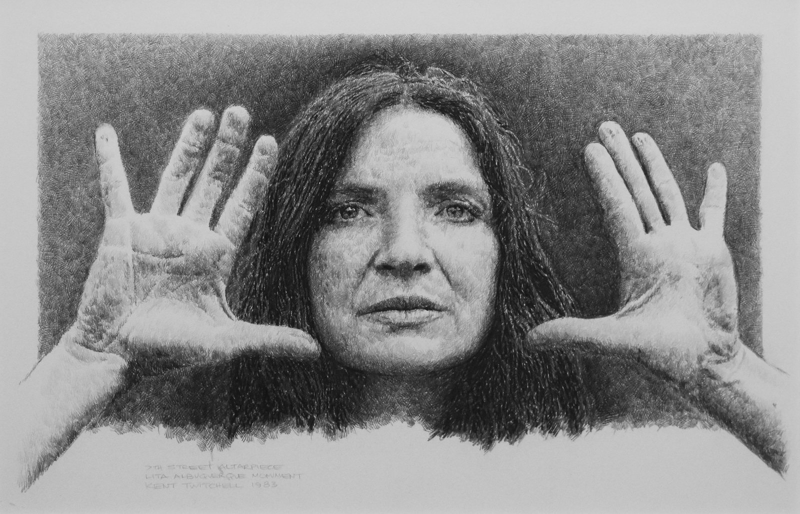 Kent Twitchell (1942): Lita Albuquerque, Monument 7th Street Altarpiece, 1983 (1 of 7)