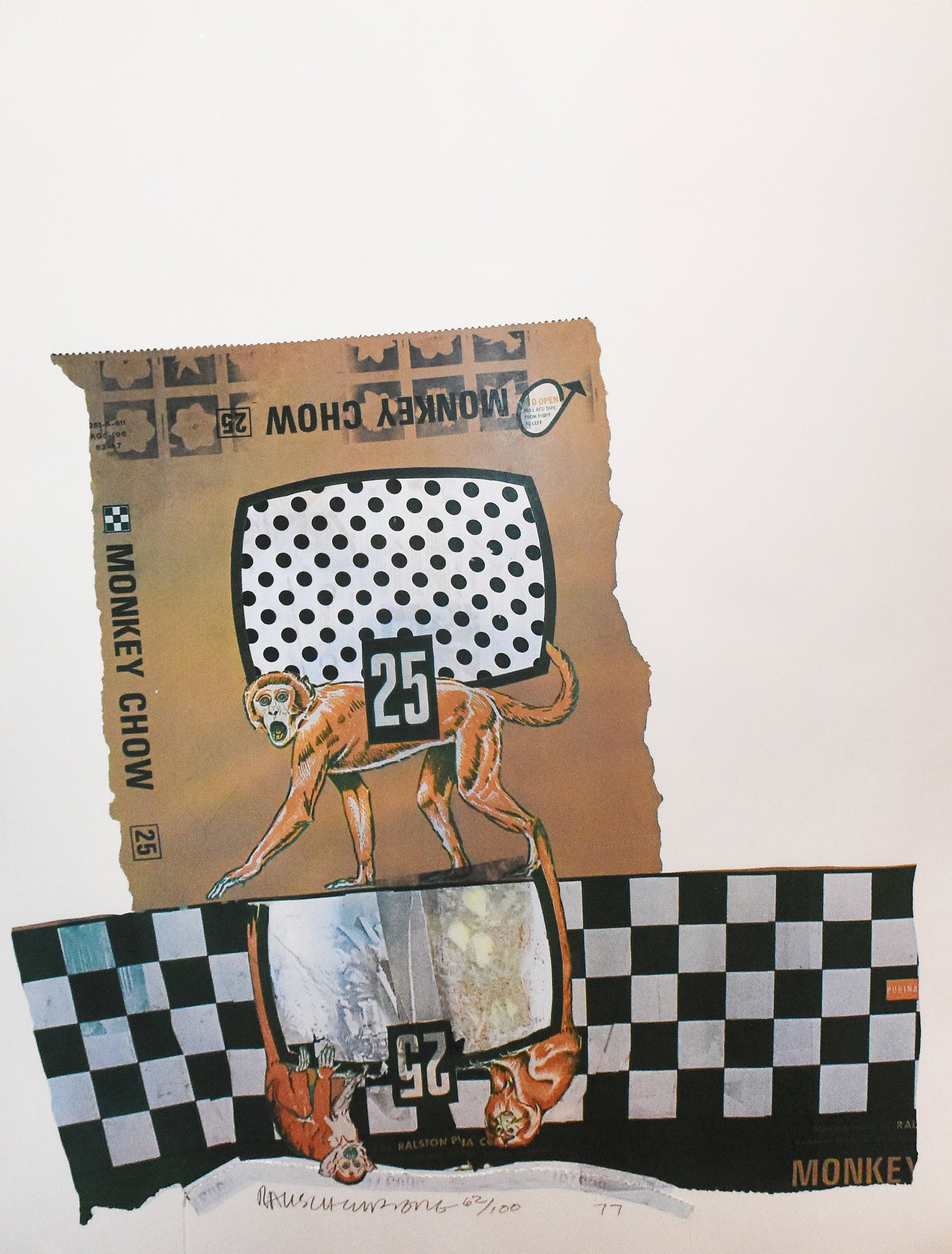 Robert Rauschenberg (1925-2008): Monkey Chow (Chow Bags), 1977 (1 of 4)
