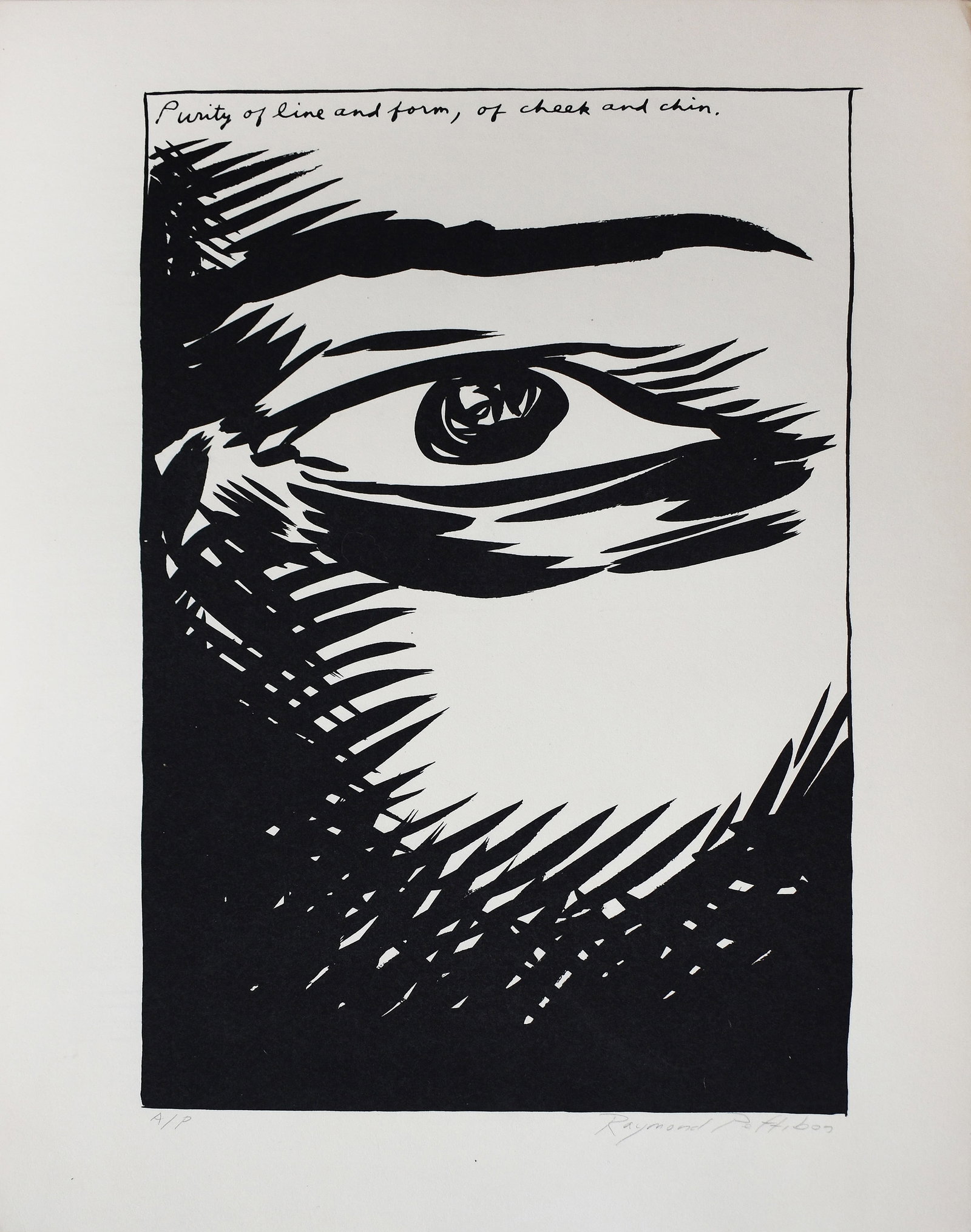 Raymond Pettibon (1957): Untitled (Purity of Line and Form), c. 1990's (1 of 4)
