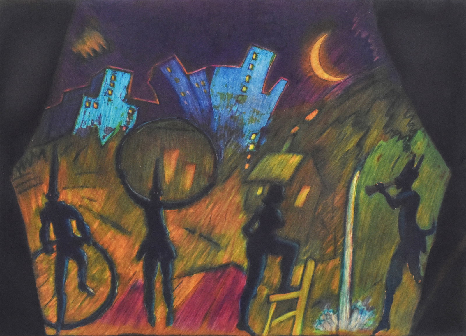 Carlos Almaraz (1941-1989): Moonlight Theater, 1989 (1 of 5)