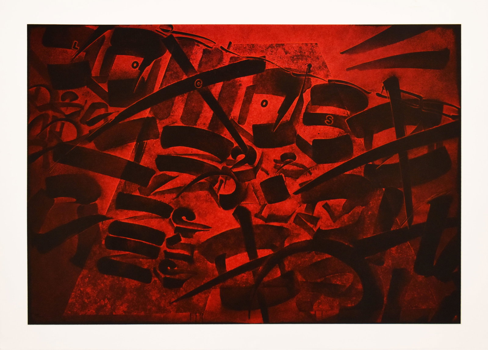 Chaz Bojorquez (1949): Somos Locos (We're Crazy), 1990 (1 of 3)