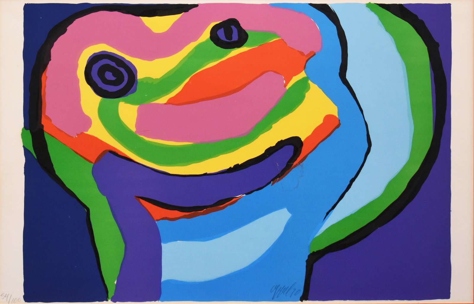 Karl Appel (1921-2006): Composition With Face, 1970 (1 of 5)