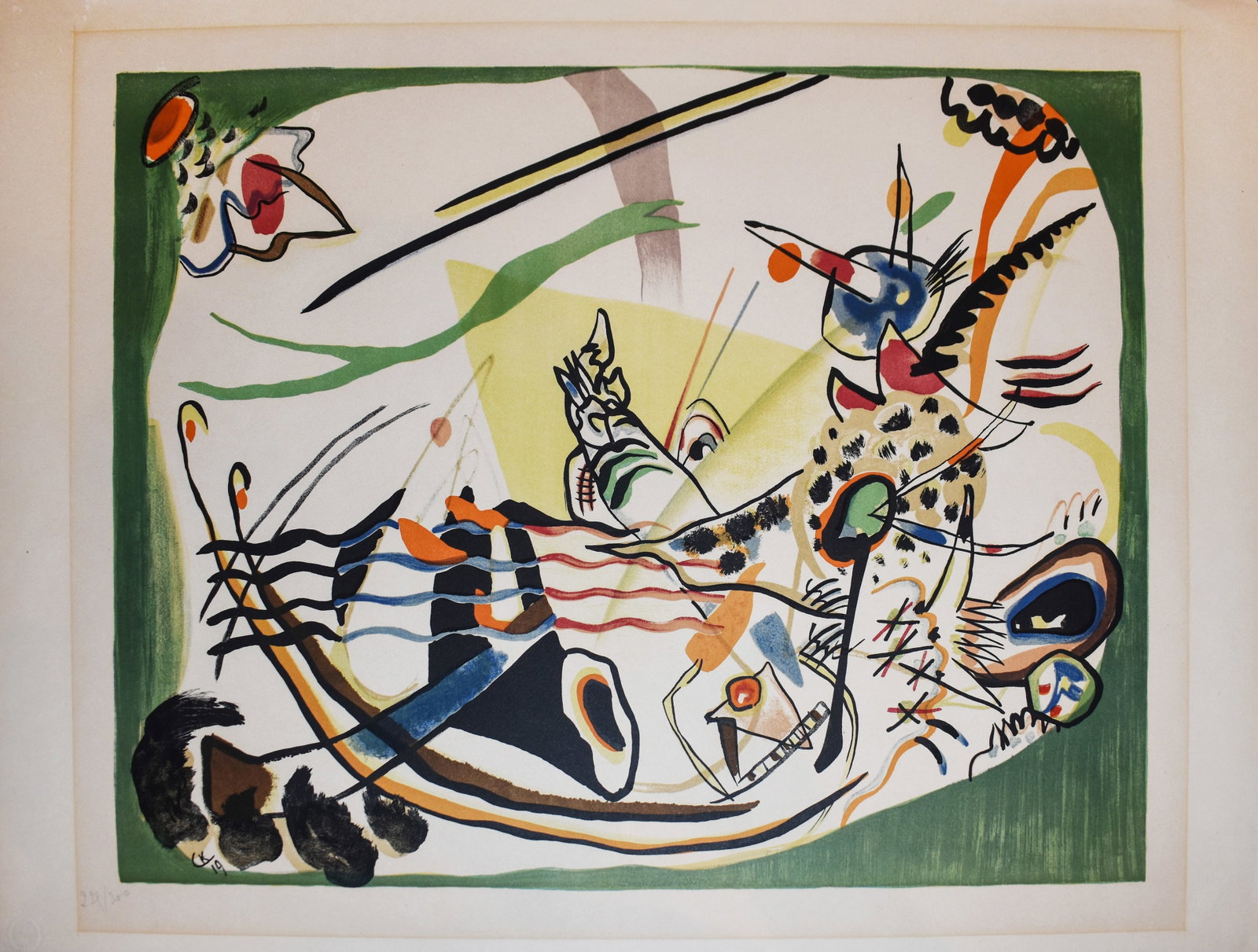 Wassily Kandinsky (1866-1944): Le Bord Vert (Green Edge), 1919 (1 of 4)