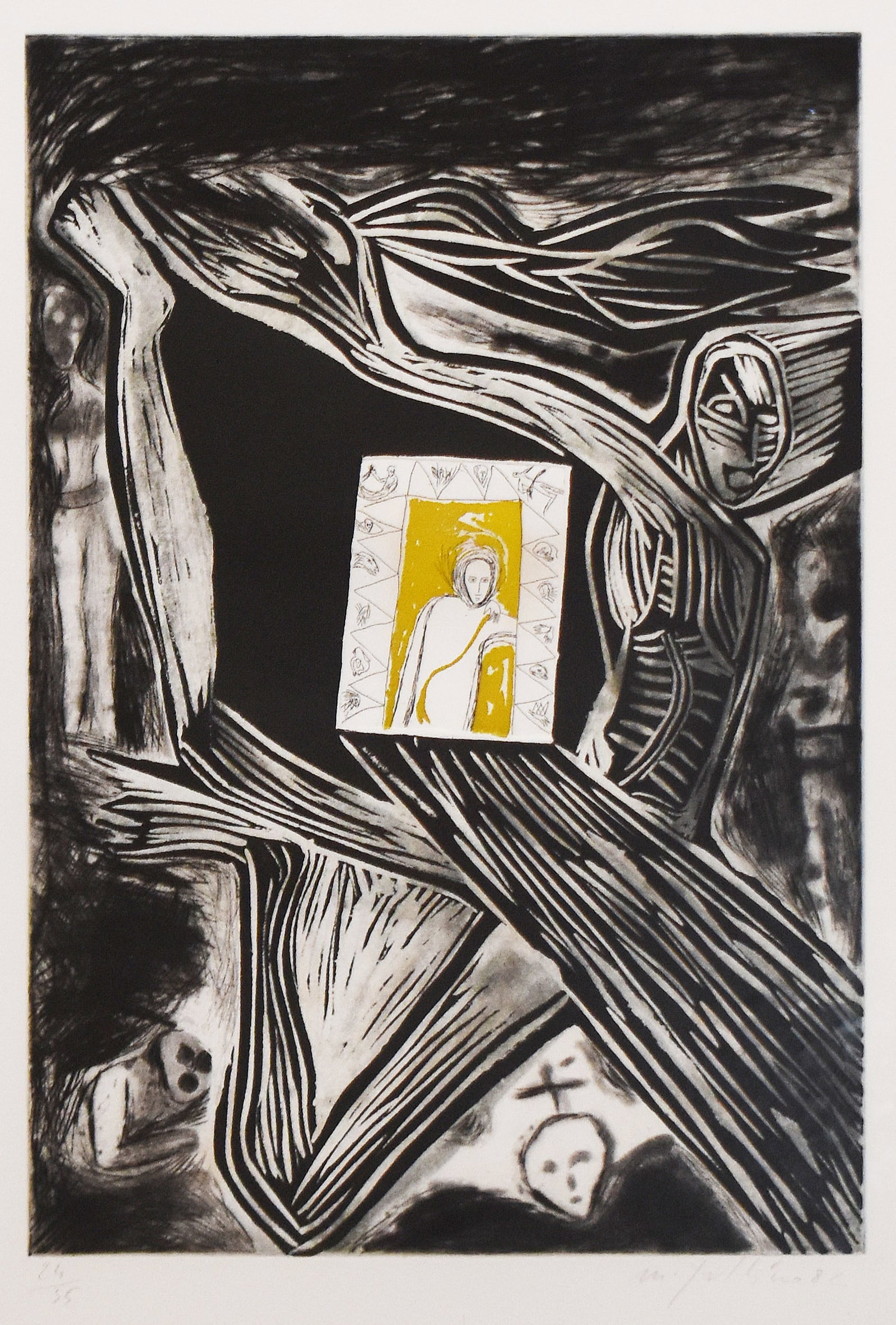 Mimmo Paladino (1948): Between the Wind and Fire (Tra II Vento Fuoco), 1982 (1 of 5)